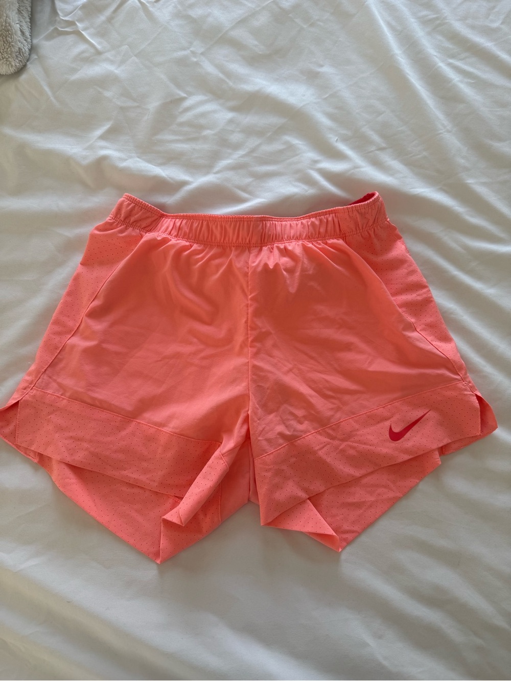 Nike Women's Neon Coral Athletic Shorts